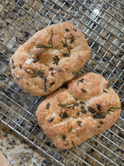 Focaccia Mini Loaves (GF/Vegan)